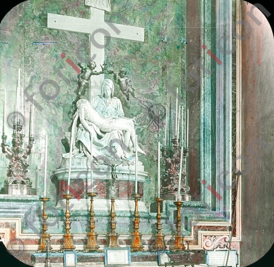 Römische Pietà | Roman Pietà - Foto foticon-simon-147-015.jpg | foticon.de - Bilddatenbank für Motive aus Geschichte und Kultur